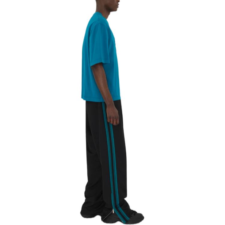 Burberry SS24 Solid Color Logo Crew Neck T-Shirt Men’s Kingfisher Blue. 80935971 圖 6