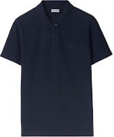 Burberry SS24 Solid Color Logo Embroidered Navy Blue Polo Shirt. 80936001 Burberry SS24 Solid Color Logo Embroidered Navy Blue Polo Shirt. 80936001