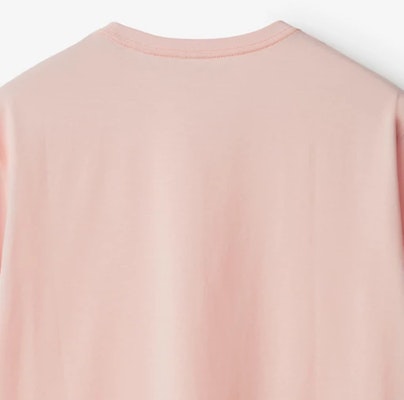 Burberry SS24 Solid Color Logo Embroidered Crewneck T-Shirt Pink 80843621 Sizing Burberry SS24 Solid Color Logo Embroidered Crewneck T-Shirt Pink 80843621