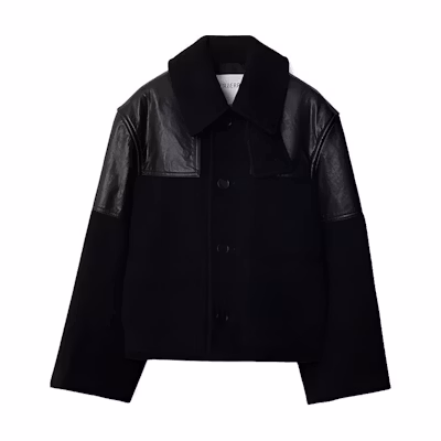 Burberry SS24 Solid Color Single-Breasted Jacket Black 80986001