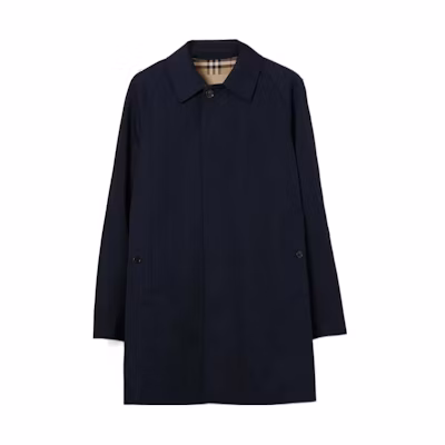 Burberry SS24 Solid Color Single-Breasted Short Coat Men’s Dark Blue 80830751