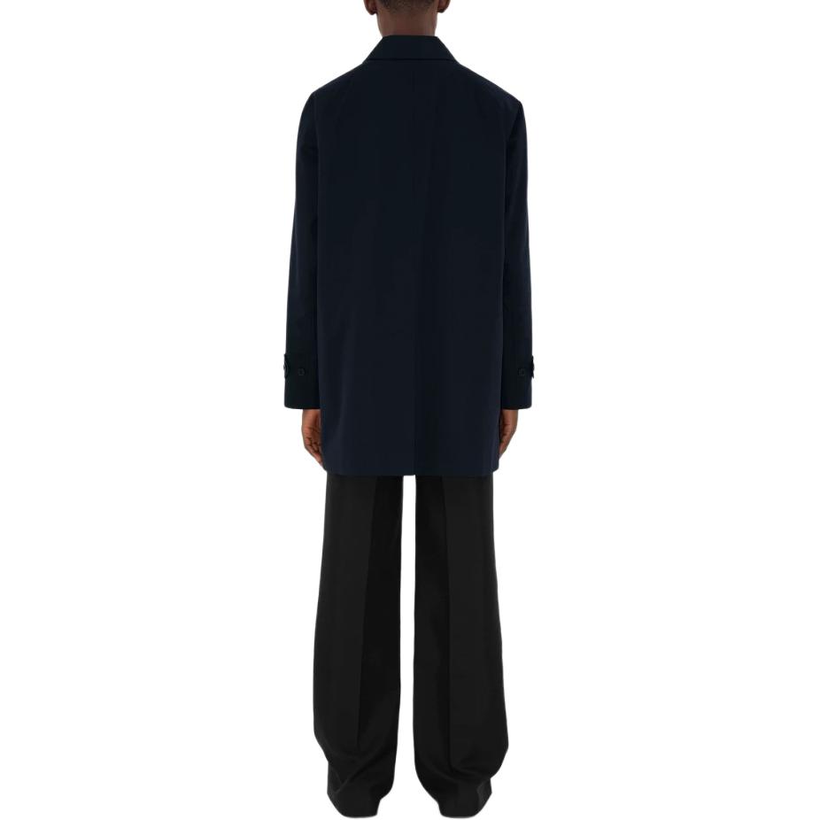 Purchase Abrigo Corto Azul Oscuro Burberry SS24 Hombre Color Sólido Un Botón 80830751