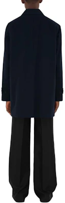 Abrigo Corto Azul Oscuro Burberry SS24 Hombre Color Sólido Un Botón 80830751 Purchase Abrigo Corto Azul Oscuro Burberry SS24 Hombre Color Sólido Un Botón 80830751