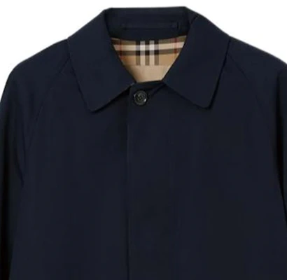 Abrigo Corto Azul Oscuro Burberry SS24 Hombre Color Sólido Un Botón 80830751 Sizing Abrigo Corto Azul Oscuro Burberry SS24 Hombre Color Sólido Un Botón 80830751