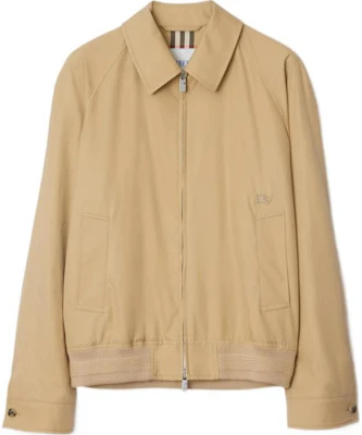 Burberry SS24 純色拉鍊長袖夾克 麻色 80931991 Order Burberry SS24 純色拉鍊長袖夾克 麻色 80931991