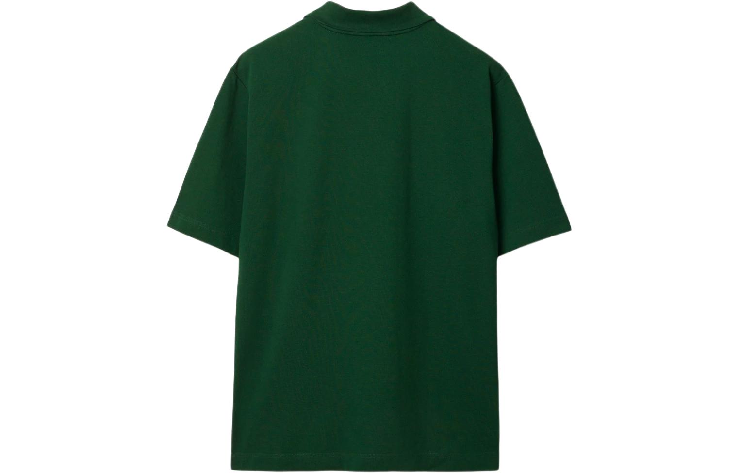 Burberry SS24 Solid Ivy Green Short Sleeve Polo Shirt for Men 80836011 圖 3