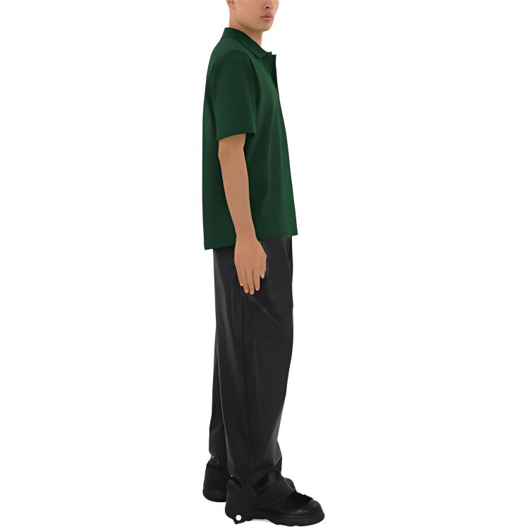 Burberry SS24 Solid Ivy Green Short Sleeve Polo Shirt for Men 80836011 圖 6