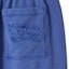 Details for Burberry SS24 Solid Logo Embroidered Mid-Rise Straight Casual Shorts Blue Men 80909191