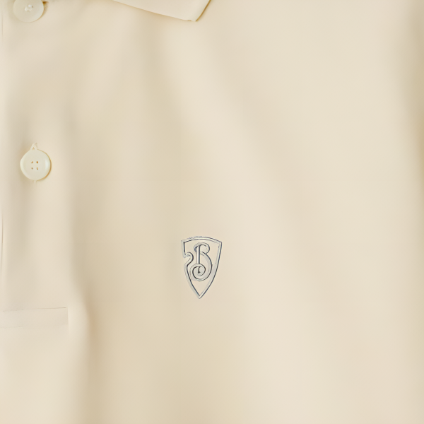 Burberry SS24 Solid Logo Short Sleeve Polo Shirt for Men in Tundra Green. 80998831 圖 6