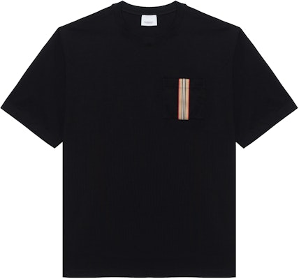 博柏利 SS24 条纹贴花圆领休闲T恤 黑色 80844191 Buy 博柏利 SS24 条纹贴花圆领休闲T恤 黑色 80844191