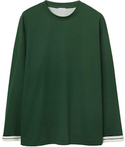 バーバリー SS24 ストライプ エクエストリアンロゴ クルーネック スウェット メンズ アイビーグリーン 80820081 Order バーバリー SS24 ストライプ エクエストリアンロゴ クルーネック スウェット メンズ アイビーグリーン 80820081