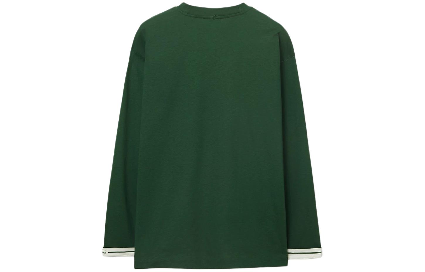 Lookbook バーバリー SS24 ストライプ エクエストリアンロゴ クルーネック スウェット メンズ アイビーグリーン 80820081