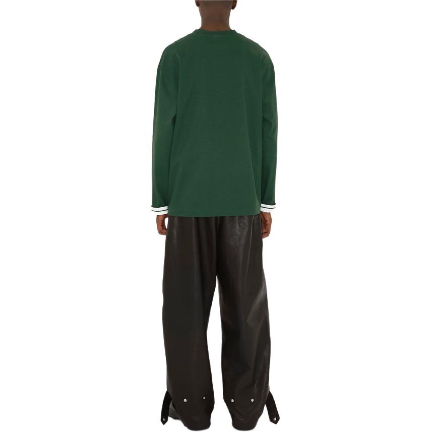 Purchase バーバリー SS24 ストライプ エクエストリアンロゴ クルーネック スウェット メンズ アイビーグリーン 80820081