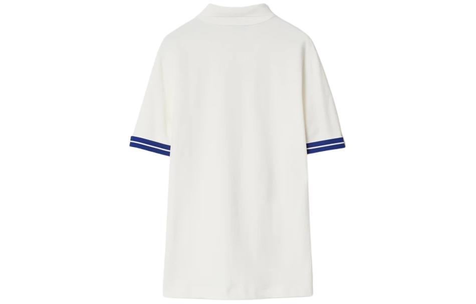 Lookbook Burberry SS24 Striped Equestrian Logo Short-Sleeve Polo Shirt Men. 80821241