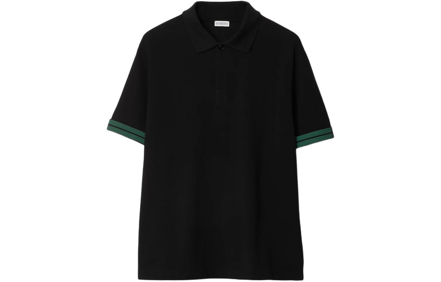 Sizing Burberry SS24 Striped Equestrian Logo Short-Sleeve Polo Shirt Men. 80821241