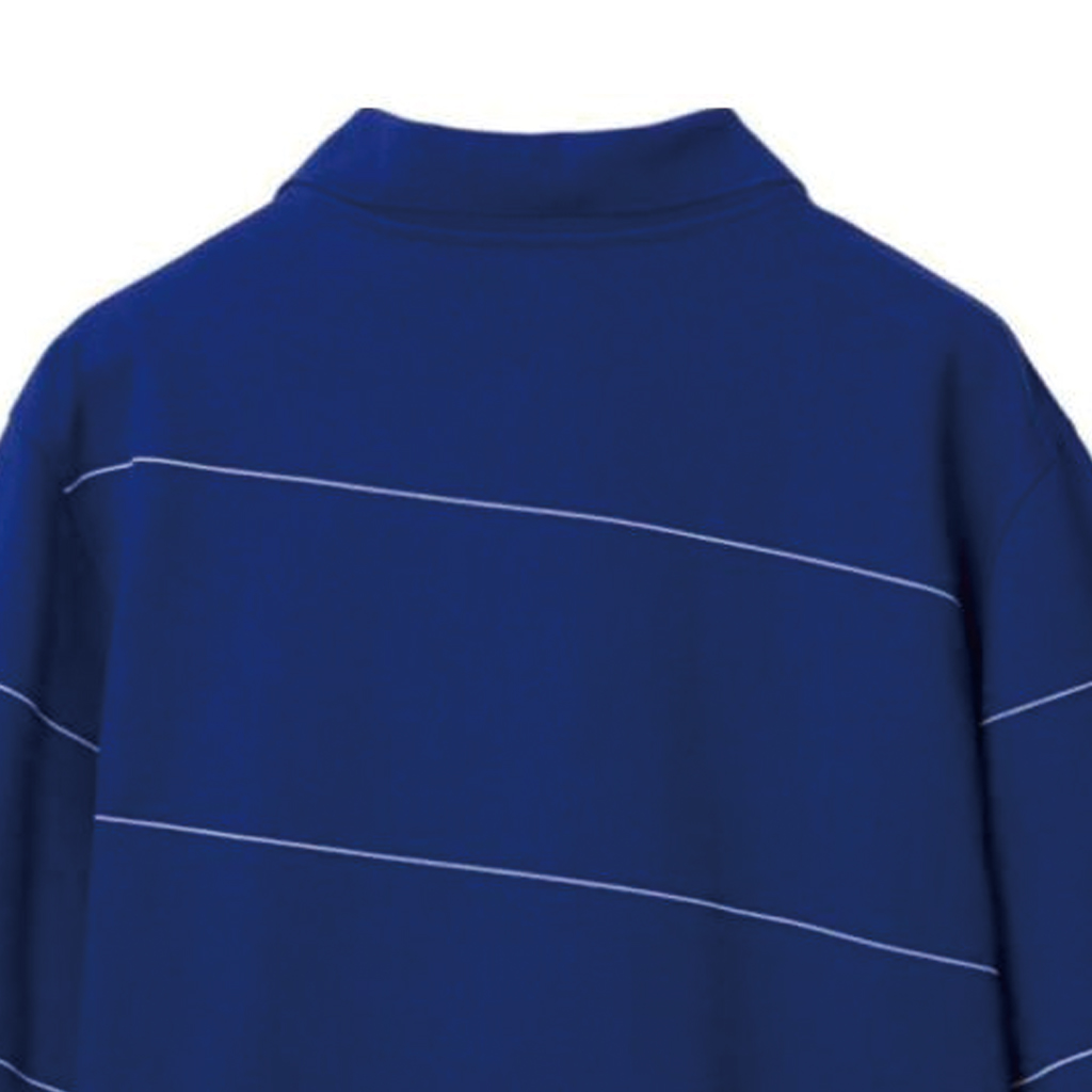 Burberry SS24 Striped Half-Zip Pullover Polo Shirt Blue 80837171 圖 7