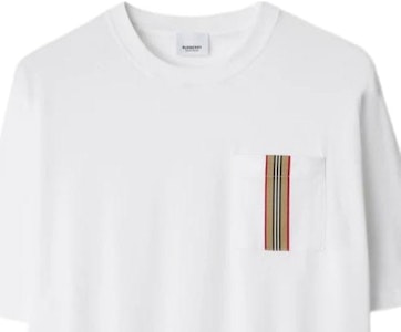 Burberry SS24 條紋標誌短袖圓領T恤 白色 (). 80847791 Purchase Burberry SS24 條紋標誌短袖圓領T恤 白色 (). 80847791