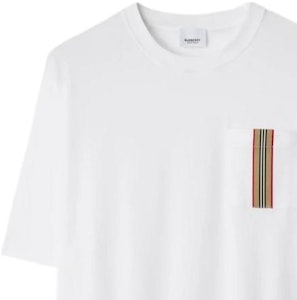 Burberry SS24 條紋標誌短袖圓領T恤 白色 (). 80847791 Details for Burberry SS24 條紋標誌短袖圓領T恤 白色 (). 80847791