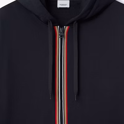 Sudadera con Capucha Burberry SS24 Rayas Cremallera Azul Marino Negro. 80844291 Purchase Sudadera con Capucha Burberry SS24 Rayas Cremallera Azul Marino Negro. 80844291