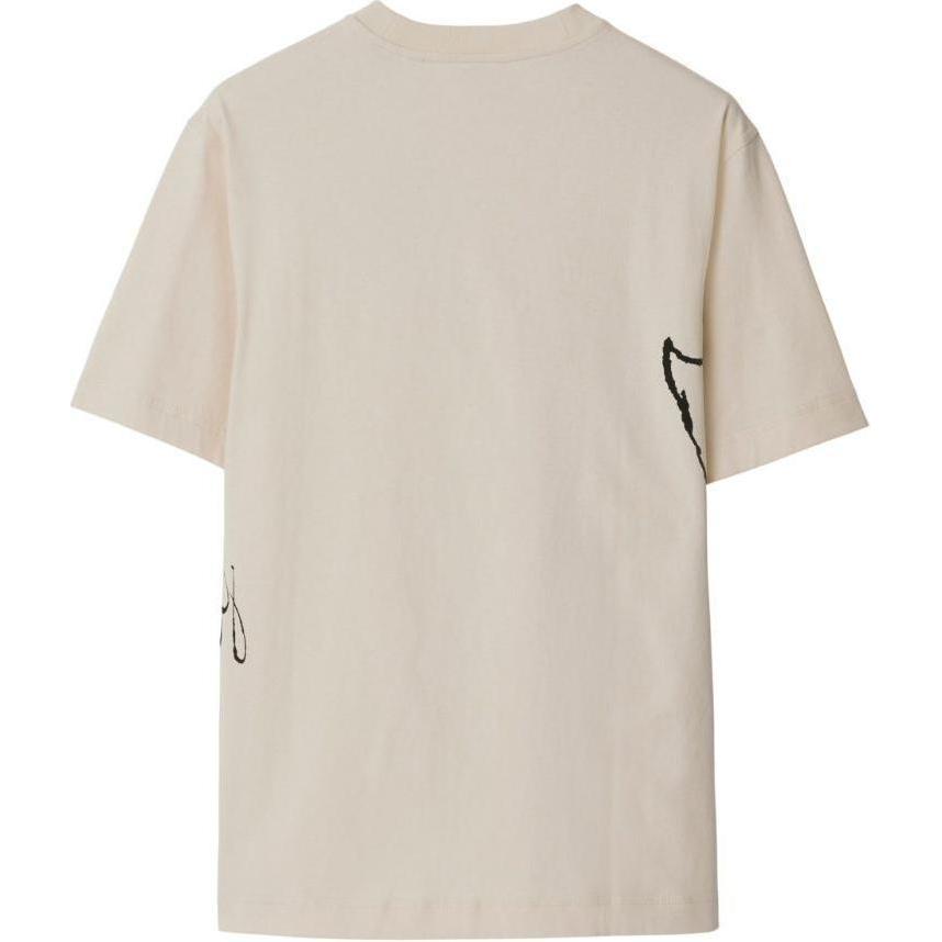 Lookbook Burberry SS24 天鵝印花短袖圓領T恤 杏仁米色 80964301