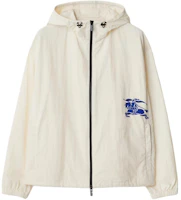 Burberry SS24 White Knight Logo Print Zip Hoodie Jacket for Men 80903951 Burberry SS24 White Knight Logo Print Zip Hoodie Jacket for Men 80903951