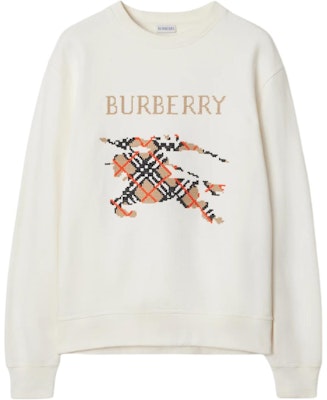 Burberry SS25 EKD 標誌格紋羅紋針織棉質衛衣 粉白色 81105471 Buy Burberry SS25 EKD 標誌格紋羅紋針織棉質衛衣 粉白色 81105471