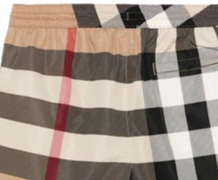 Purchase Burberry SS25 Check Drawstring Pocket Swim Shorts Men’s Khaki. 81072721