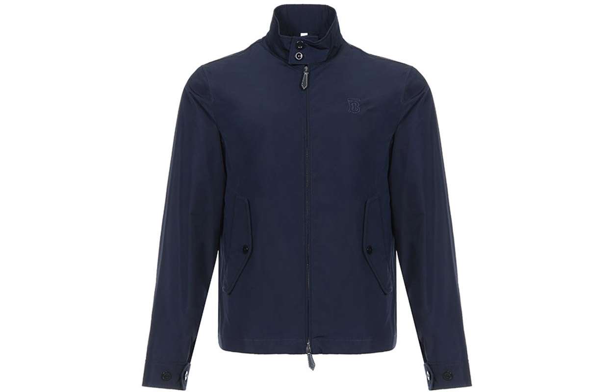 Burberry Stand Collar Navy Blue Jacket 80174611