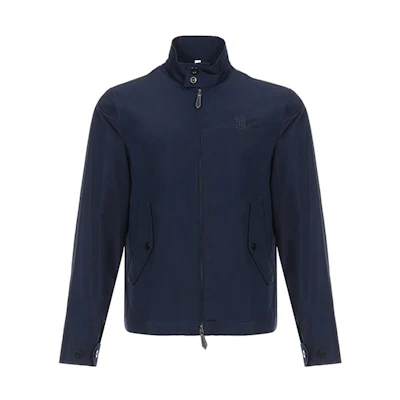Burberry Stand Collar Navy Blue Jacket 80174611