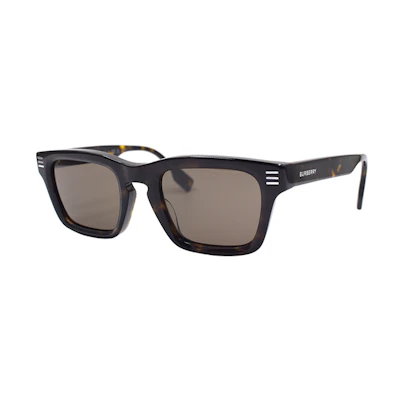 BURBERRY Stripe Minimalist Square Urban Sunglasses 4403F Men Tortoiseshell. B4403-F-3002/73
