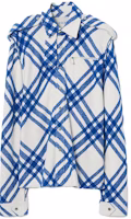 Burberry Stripe Print Colorblock Single-Breasted Long Sleeve Shirt Blue Men 80788651 Burberry Stripe Print Colorblock Single-Breasted Long Sleeve Shirt Blue Men 80788651