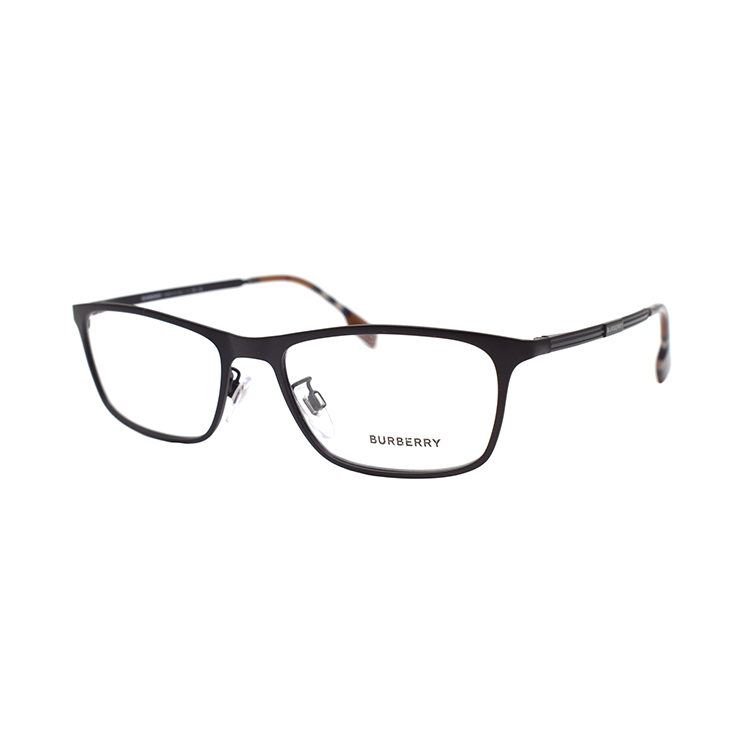 BURBERRY Stripe Rectangular Optical Glasses for Men in Dark Brown. B1374-T-D 1012 圖 2