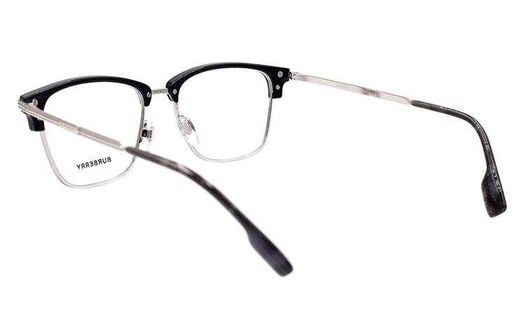 Burberry Striped Classic Rectangular Optical Glasses Black Silver for Men. BE2359-3001 圖 4