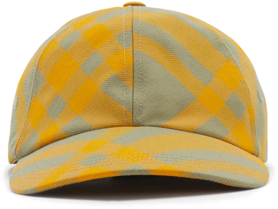 burberry-striped-cotton-polyester-wool-baseball-cap-unisex-yellow-80794781