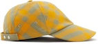 Lookbook バーバリー ストライプ コットン ポリエステル ウール ベースボールキャップ ユニセックス イエロー 80794781