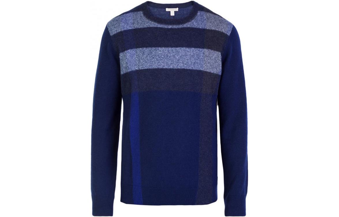 Burberry Striped Crewneck Pullover Sweater  Blue 40159201