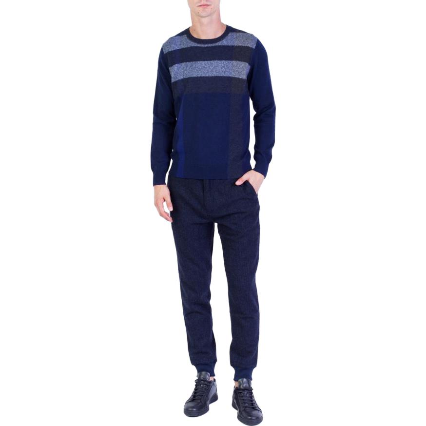 Burberry Striped Crewneck Pullover Sweater  Blue 40159201 圖 3