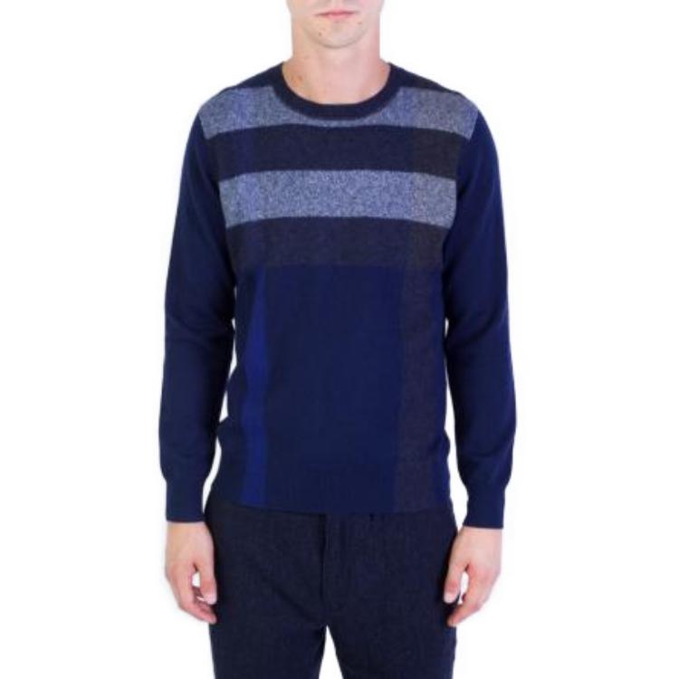 Burberry Striped Crewneck Pullover Sweater  Blue 40159201 圖 4