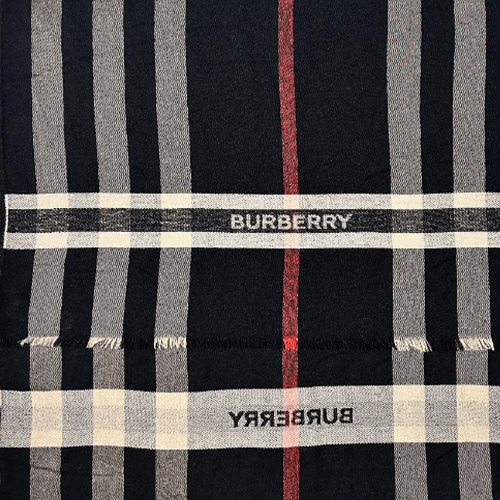 Burberry Striped Knit Scarf Unisex Couple Edition - Black 80719391 圖 4