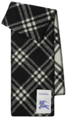 Burberry 條紋標誌貼布針織圍巾 情侶款 黑色 80792461 Order Burberry 條紋標誌貼布針織圍巾 情侶款 黑色 80792461