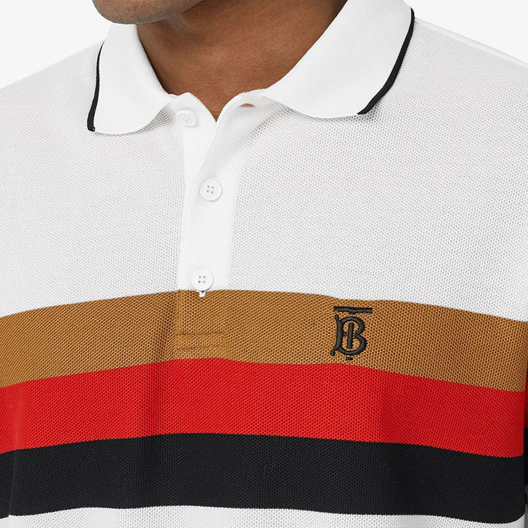Burberry Striped Logo Short Sleeve Polo Shirt 80258791 圖 6