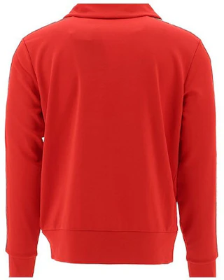 버버리 남성용 스트라이프 집업 칼라 재킷 - 레드 80092411 Lookbook 버버리 남성용 스트라이프 집업 칼라 재킷 - 레드 80092411