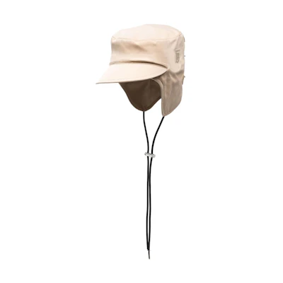 Burberry Stylish Minimalist Solid Color Trapper Hat Beige Unisex 80487381