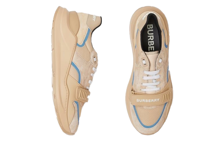 Burberry Suede Mesh Sneaker 'Beige' 圖 4