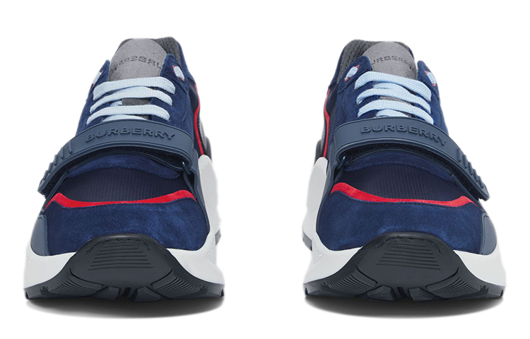 Burberry Suede Mesh Sneaker 'Ocean Blue' 圖 3