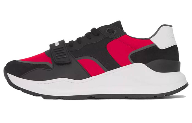 Burberry Suede Sneaker 'Black Red'