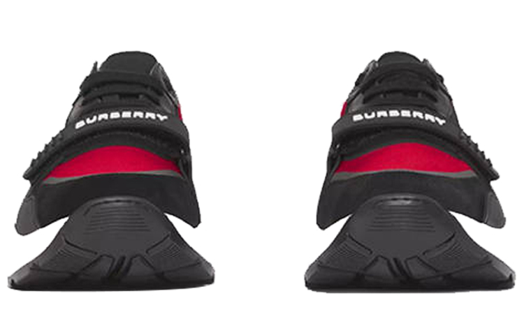 Burberry Suede Sneaker 'Black Red' 圖 3