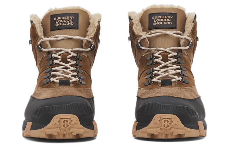 Burberry Suede Tor Outdoor Boots 'Black Brown' 圖 3