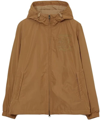 Burberry Tan Logo Print Hooded Jacket for Men. 80697421 Order Burberry Tan Logo Print Hooded Jacket for Men. 80697421