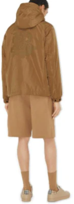 Burberry Tan Logo Print Hooded Jacket for Men. 80697421 Shop Burberry Tan Logo Print Hooded Jacket for Men. 80697421